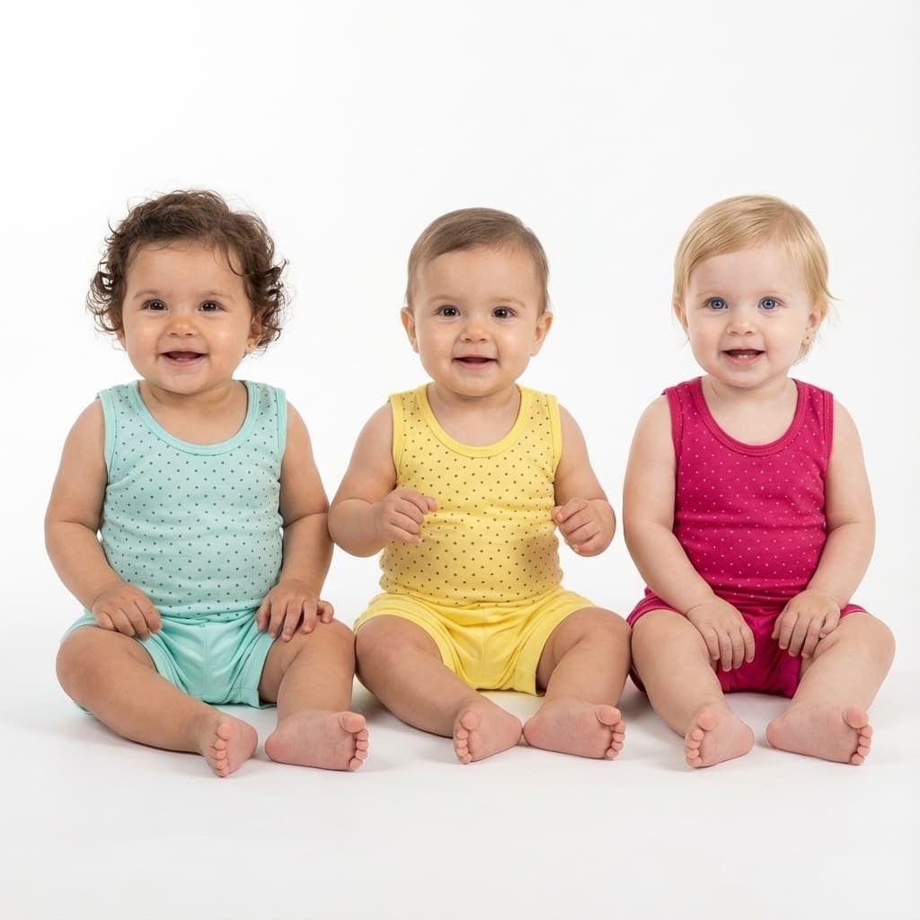 Kit 3 Conjunto Bebe Infantil Regata Short Menina Básico Super Confortável Lançamento