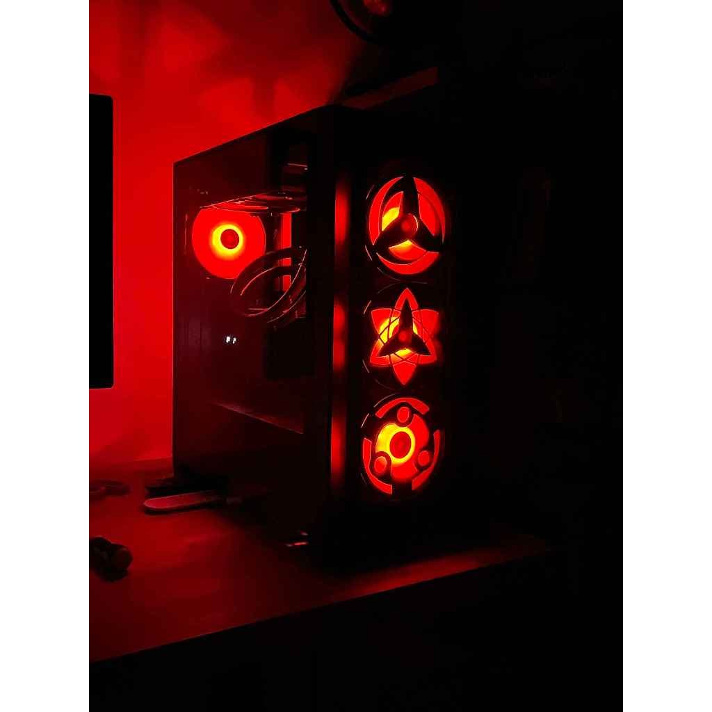 Kit 3 Grade Capa Fan Naruto 120mm Pc Gamer Personalizado Cpu Gamer