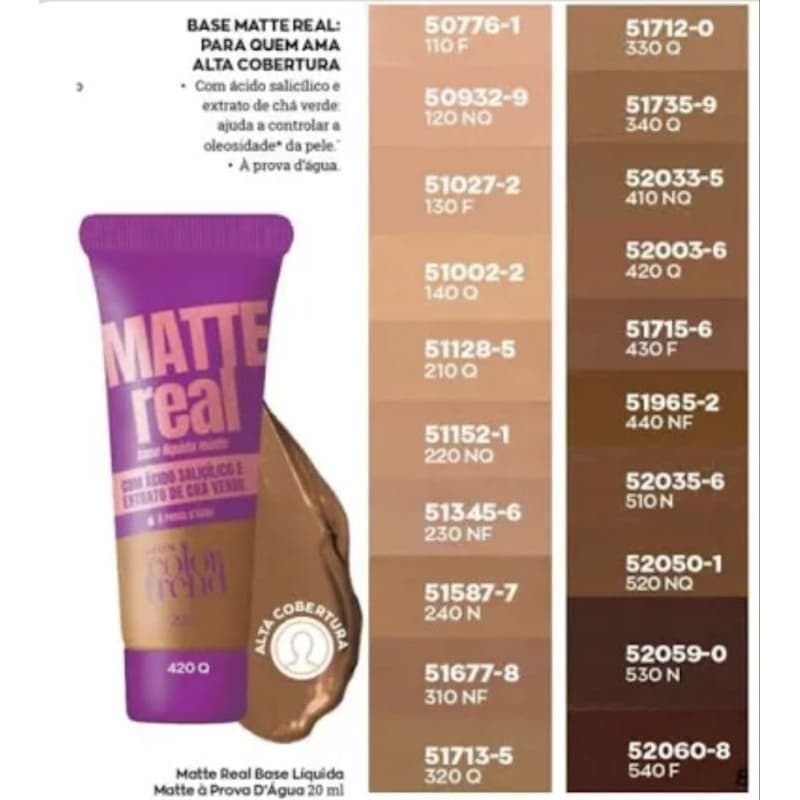 COLOR TREND BASE LIQUIDA AVON 20ML