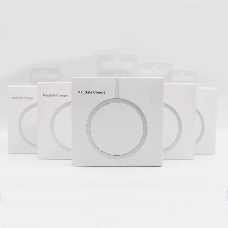 Carregador Sem Fio 15w Para iPhone Magnético Magsafe Tipo C De Carregamento Rápido Redondo