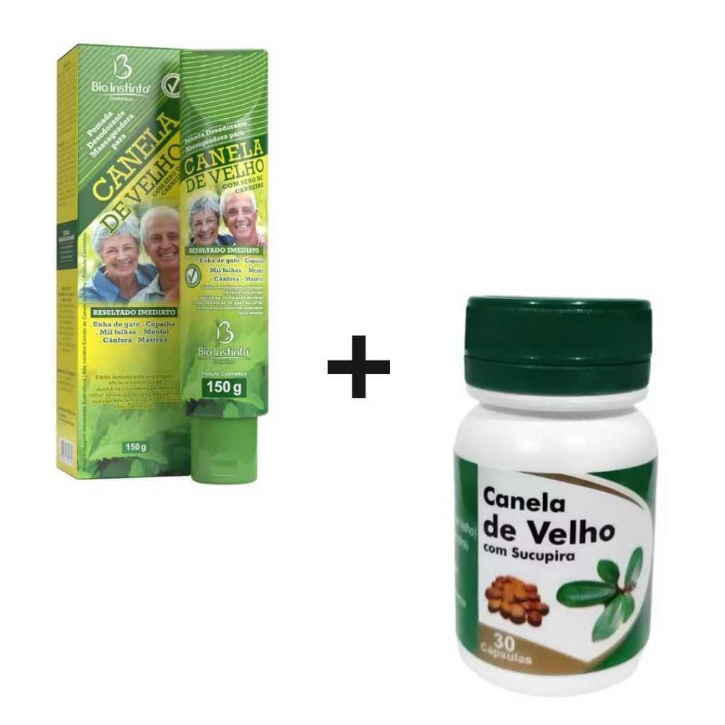 kit Pomada Massageadora mais suplemento alimentar CV