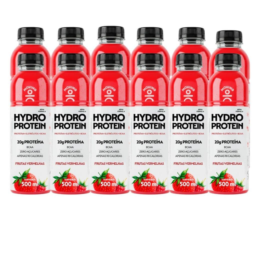 Bebida Hidro Moving Protein - Bcaa - Zero Açúcar 12x500ml