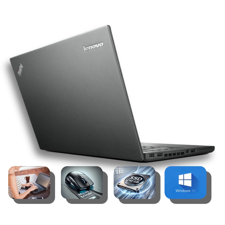 Notebook Lenovo ThinkPad T460 ,  T470, T480, T490 i5 6300U 8GB RAM SSD 240GB Windows 10 Recondicionado - Envio Rápido