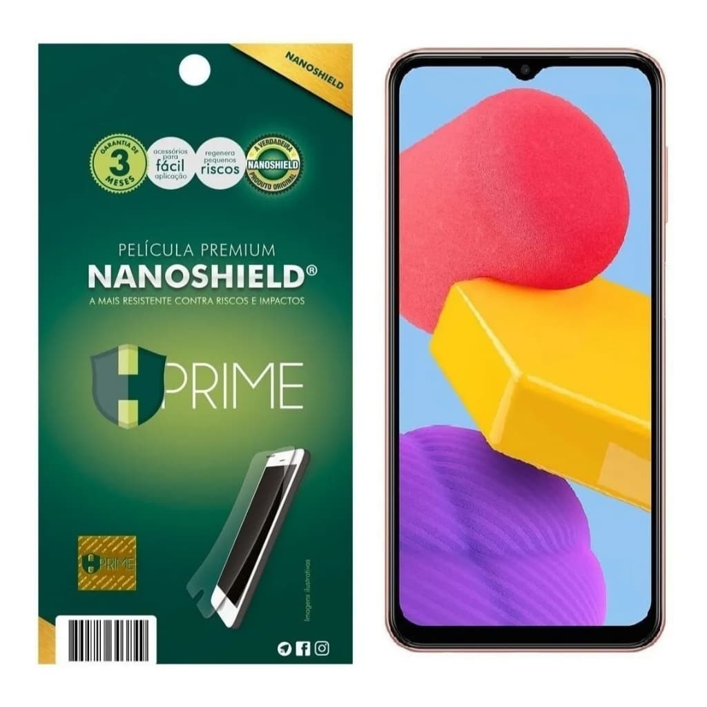 Película Nanoshield HPrime Premium Samsung M13/Samsung M23/Samsung M33 | A melhor proteção do Brasil