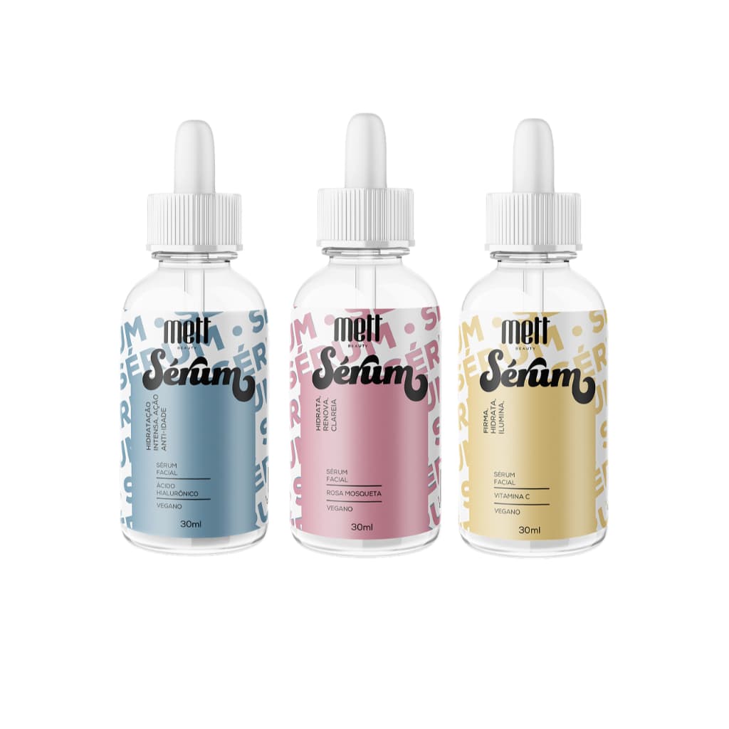 Kit Completo c/24 Sérum Facial Regenerador Hidratante Anti Idade Vitamina C Cleareador