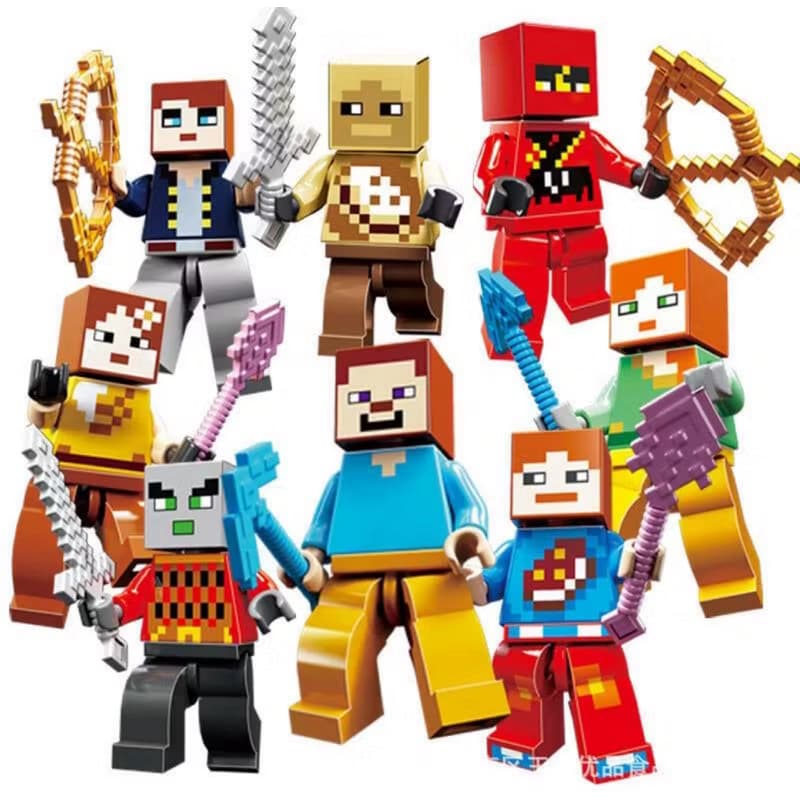 Lego Ninjago Kit Com 8 Bonecos Blocos de Montar Ninja go