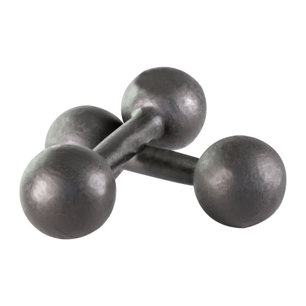 Kit 2 Halter 8kg Bola Pintado Treino Funcional