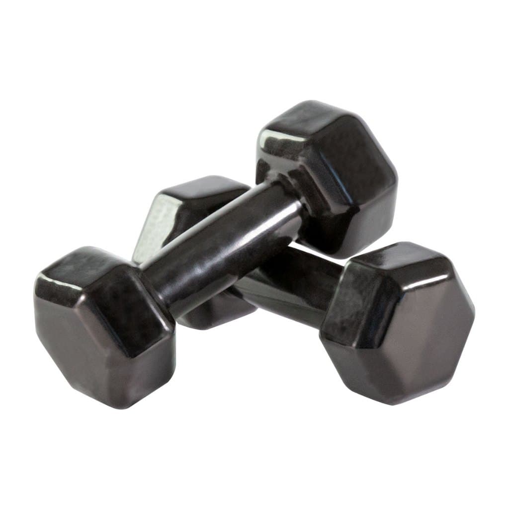 Kit 2 Halter Sextavado Revestido 3kg Academia e Treino Funcional