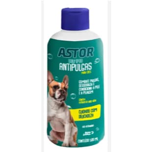 Shampoo Antipulgas Astor Com Aloe Vera Para Cães 500ml