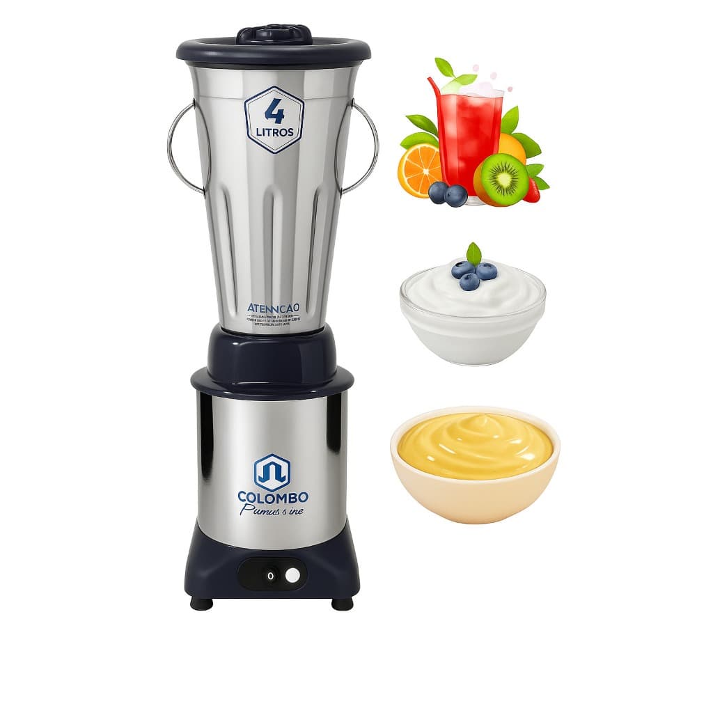 Liquidificador 4L Profissional Alta Rotação– Robusto, Potente Em Aço Inox 304