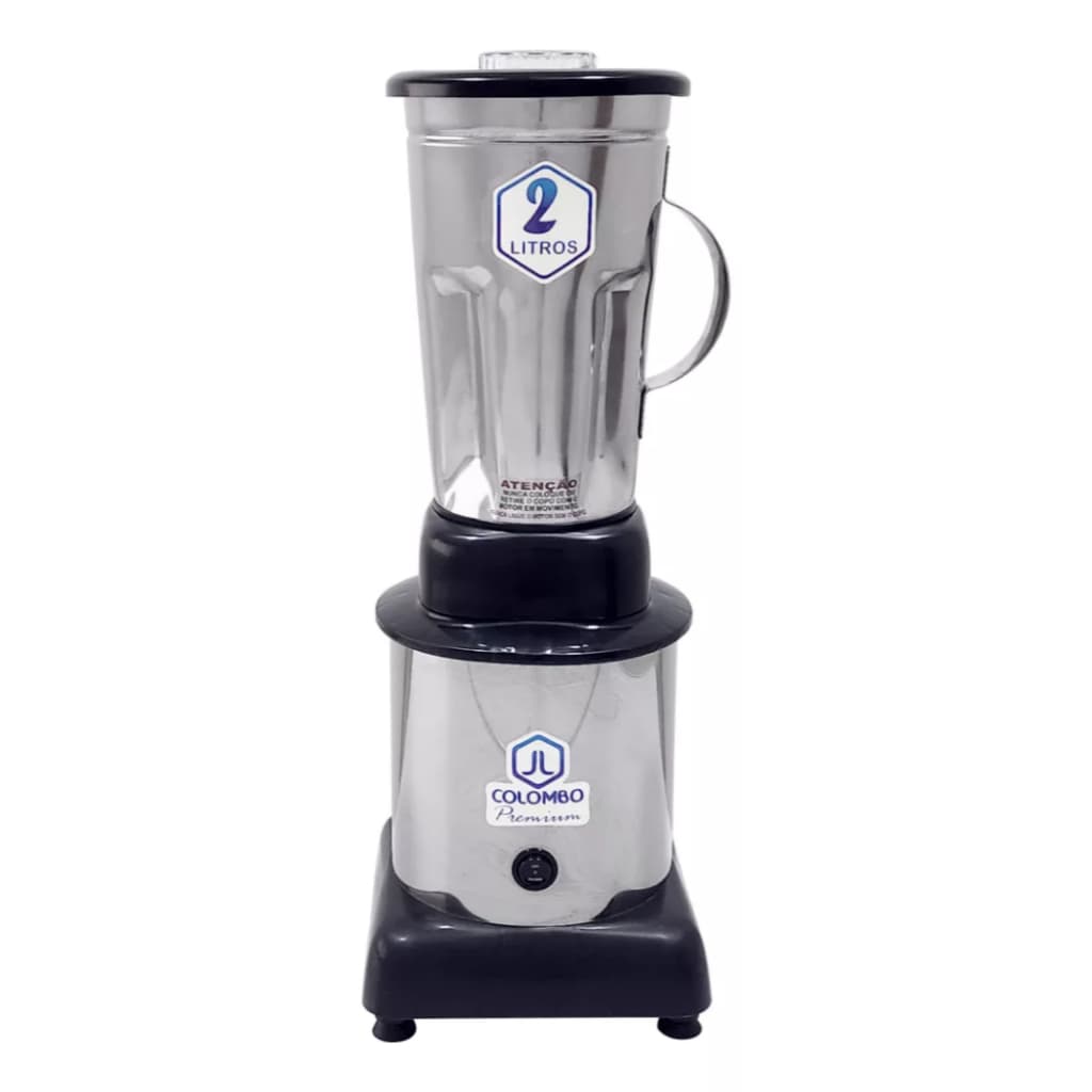 Liquidificador 2L Alta Rotação – Corpo 100% Inox Industrial Motor Potente