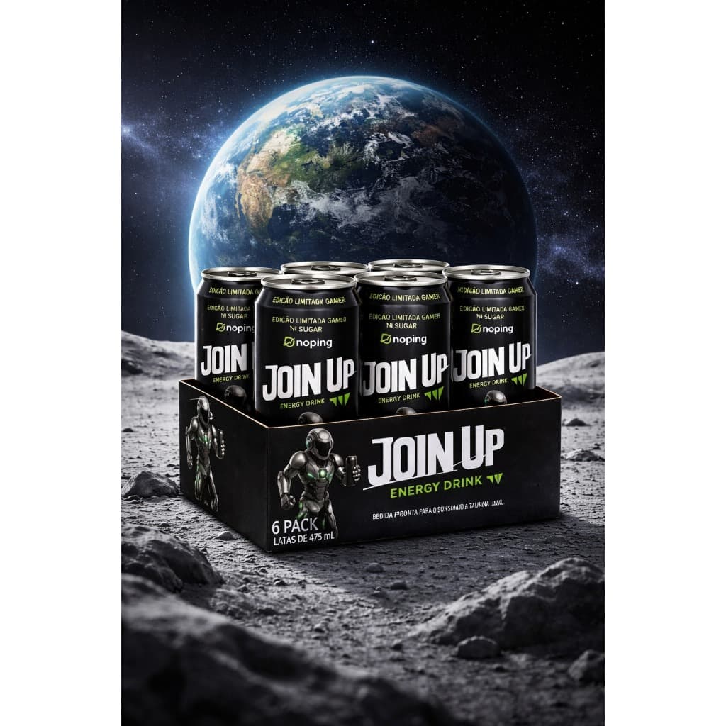 Kit 6 Energéticos Join Up Gamer 473ml | Alta Performance.