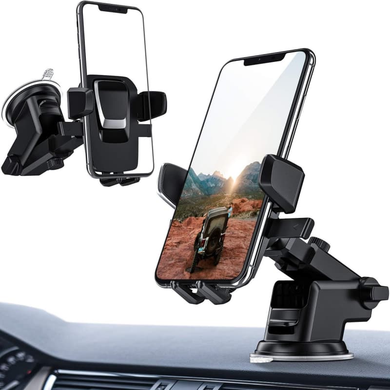 Suporte Celular GPS Universal Carro | Ventosa Forte Painel | Ajustável 360° | Entrega Rápida 24h