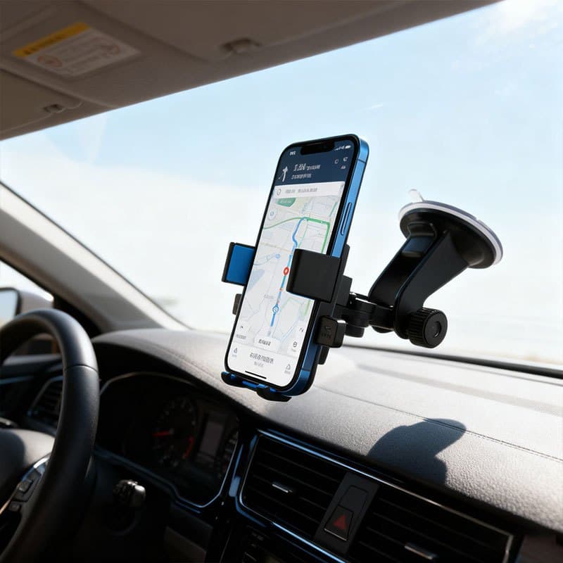 Suporte de Telefone para Carro Ventosa - Fixação Forte, Rotação 360°, Ajuste Fácil