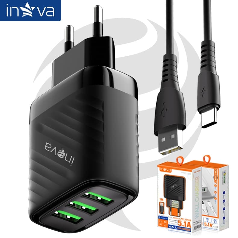 INOVA Kit Carregador De Turbo Fonte com Cabo Carregamento Rápido Usb Para Carregador mais rápido