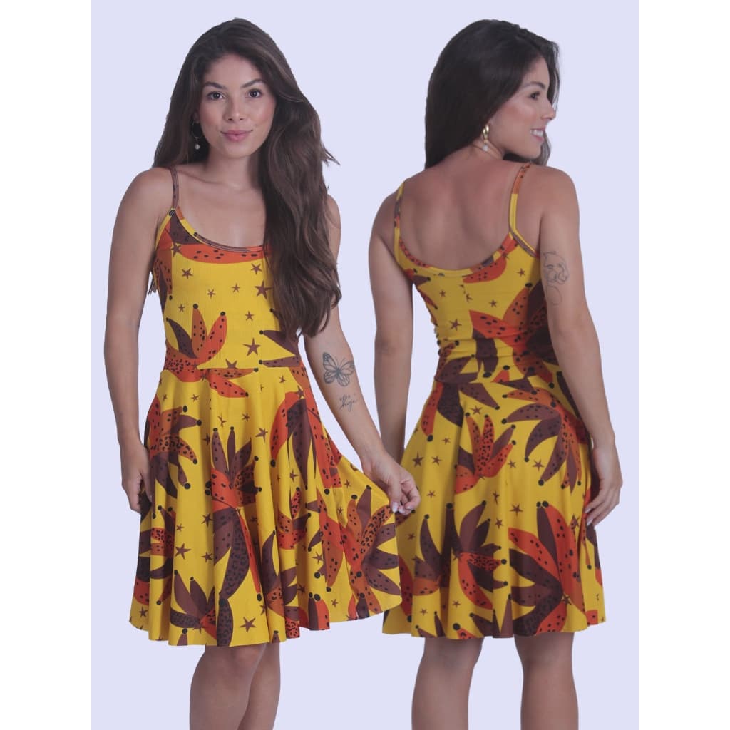 Vestido Feminino Estampado Plissado Moda Feminina Casual