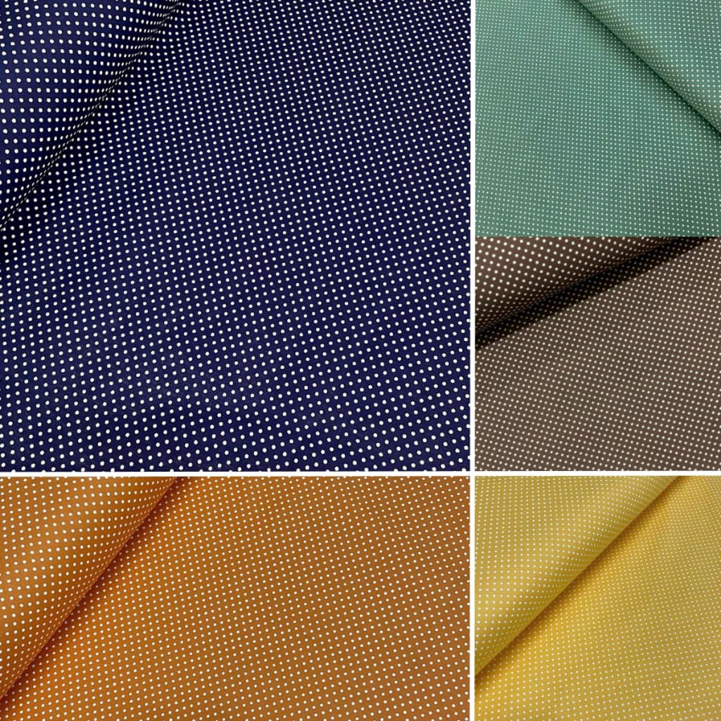 Tecido Tricoline Poá Médio Várias Cores 50cm X 1,50mt 100% Algodão Patchwork Artesanato Bolinhas