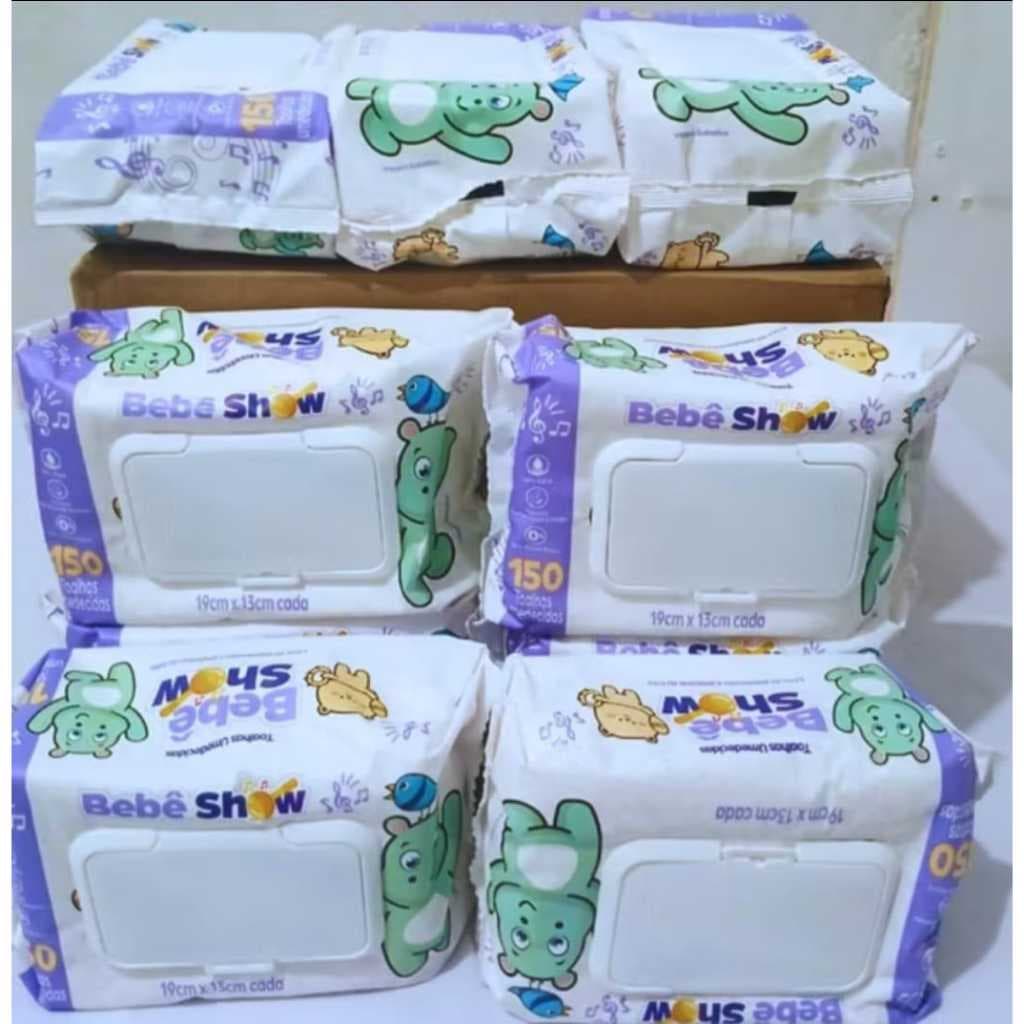 300 Unidades Lencinhos Bebe Toalha Umedecido Marca ...Bebê Show Barato Com Tampa