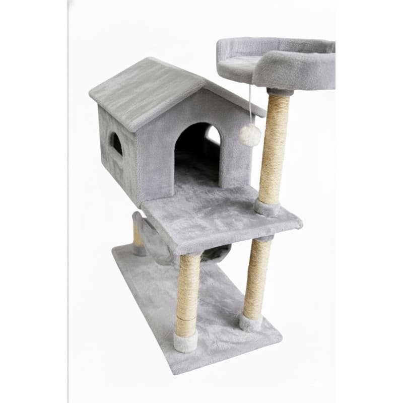 Casinha com arranhadores para gato