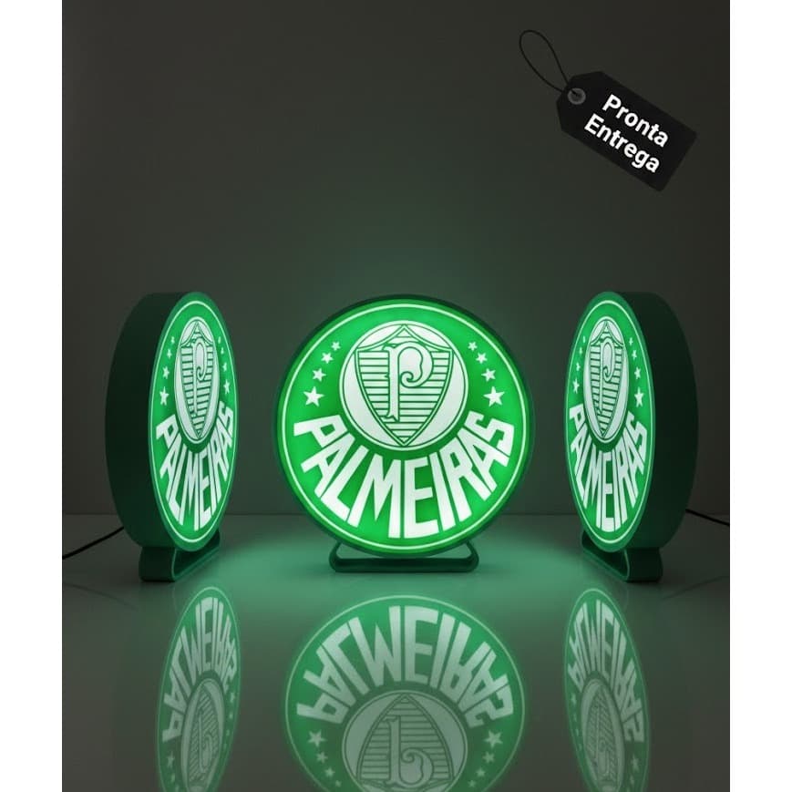 Luminária Palmeiras LED 3D Dupla iluminação | Abajur Decoração Quarto Sala Luminária LED - Dual Glow Verde