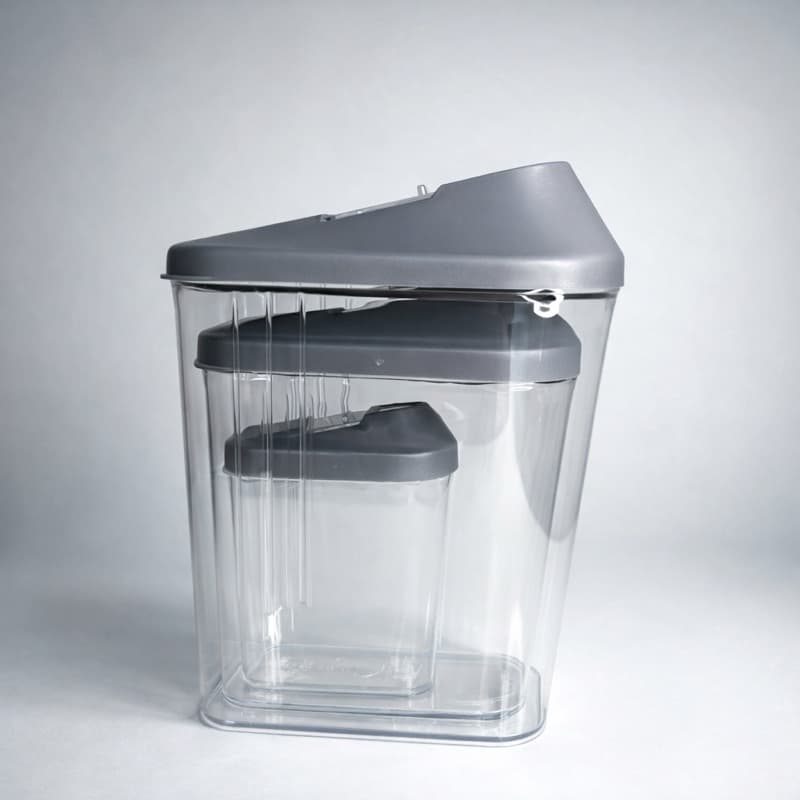 Kit 3 Potes Multiuso com Tampa – Organizador para Cozinha, Lavanderia e Uso Geral
