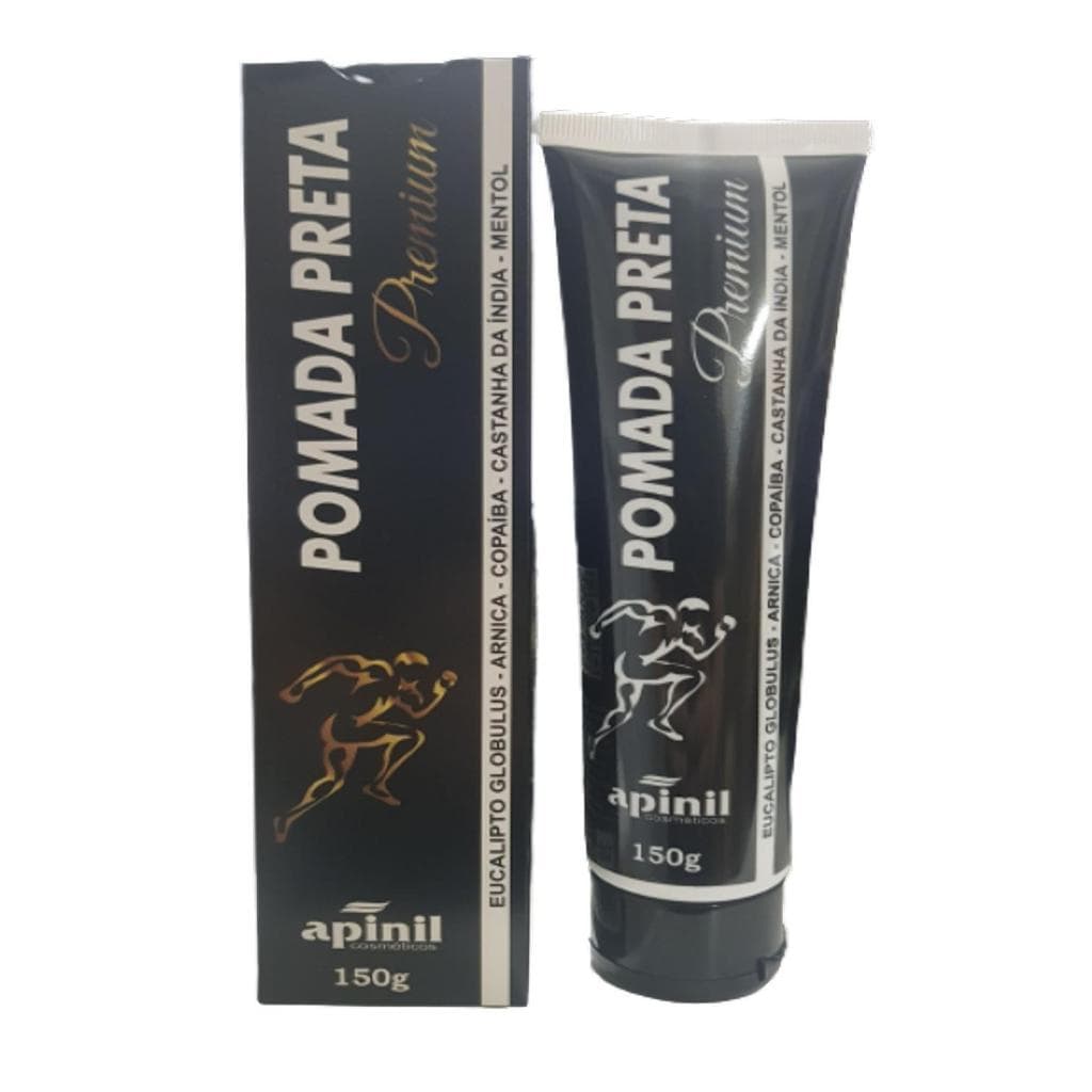 Kit 4 Pomada Preta Massageadora Premium 150g - Apinil