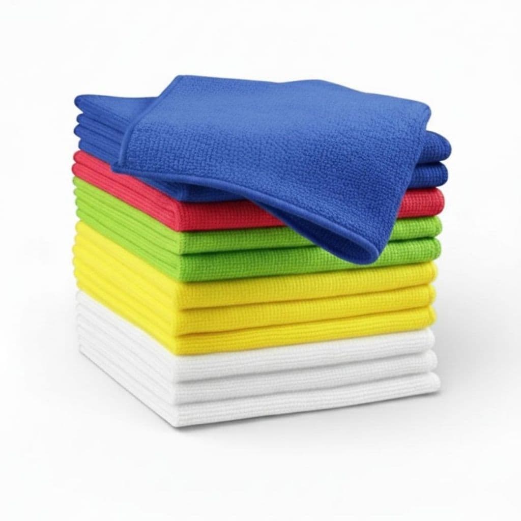 Kit 5 Panos De Limpeza Microfibra 30x30cm Flanela Cozinha Copa Lava Carro