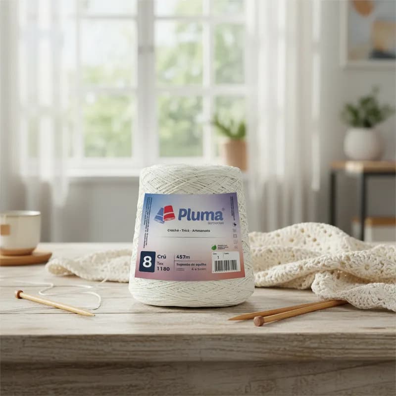 Barbante Cru Linha Para Crochê Tricô Decoração Tapetes Material Escolar Fácil de Manusear Kit