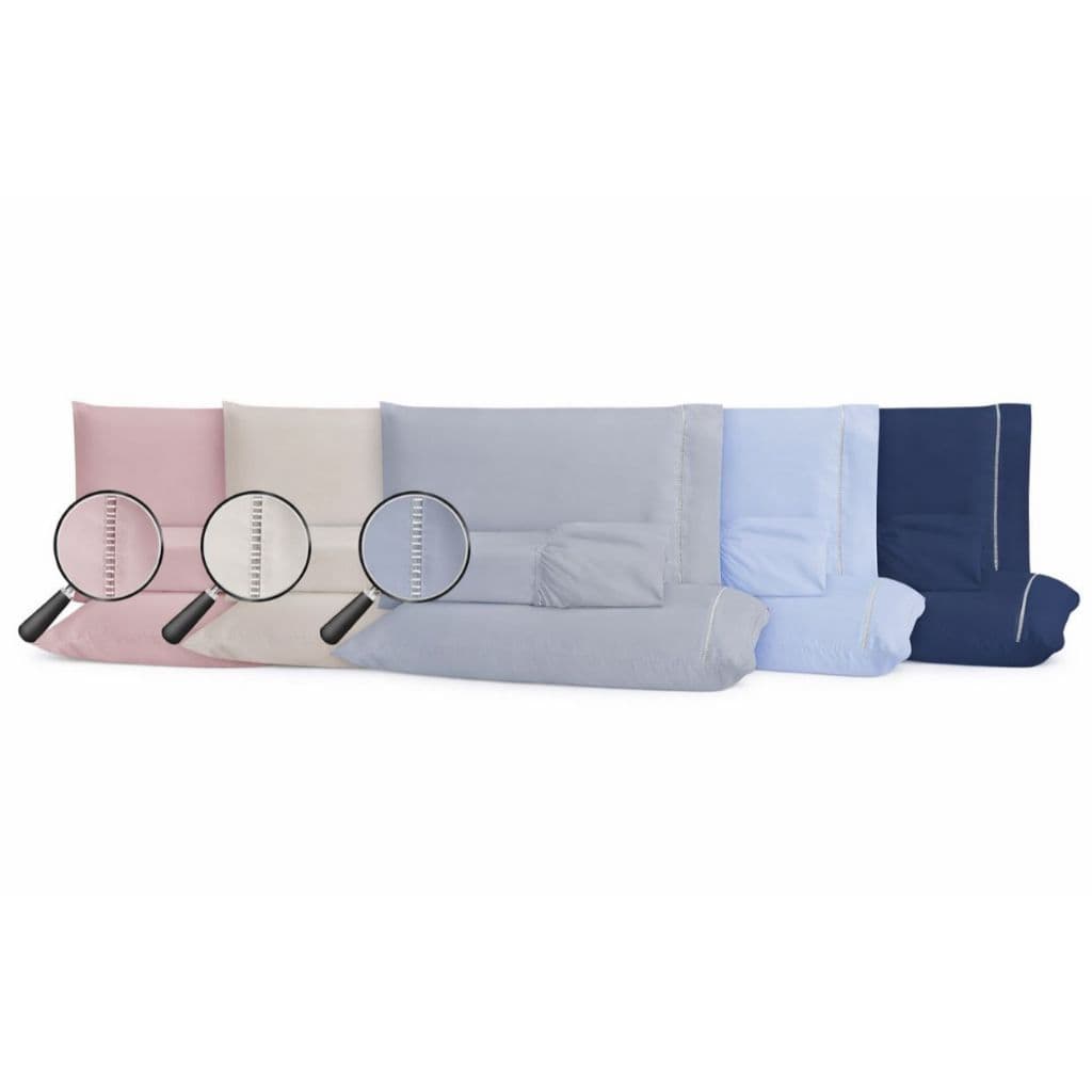Kit Jogo Lençol De Cama Casal Solteiro, Casal e Queen 3 Peças com elástico Ponto Palito oferta