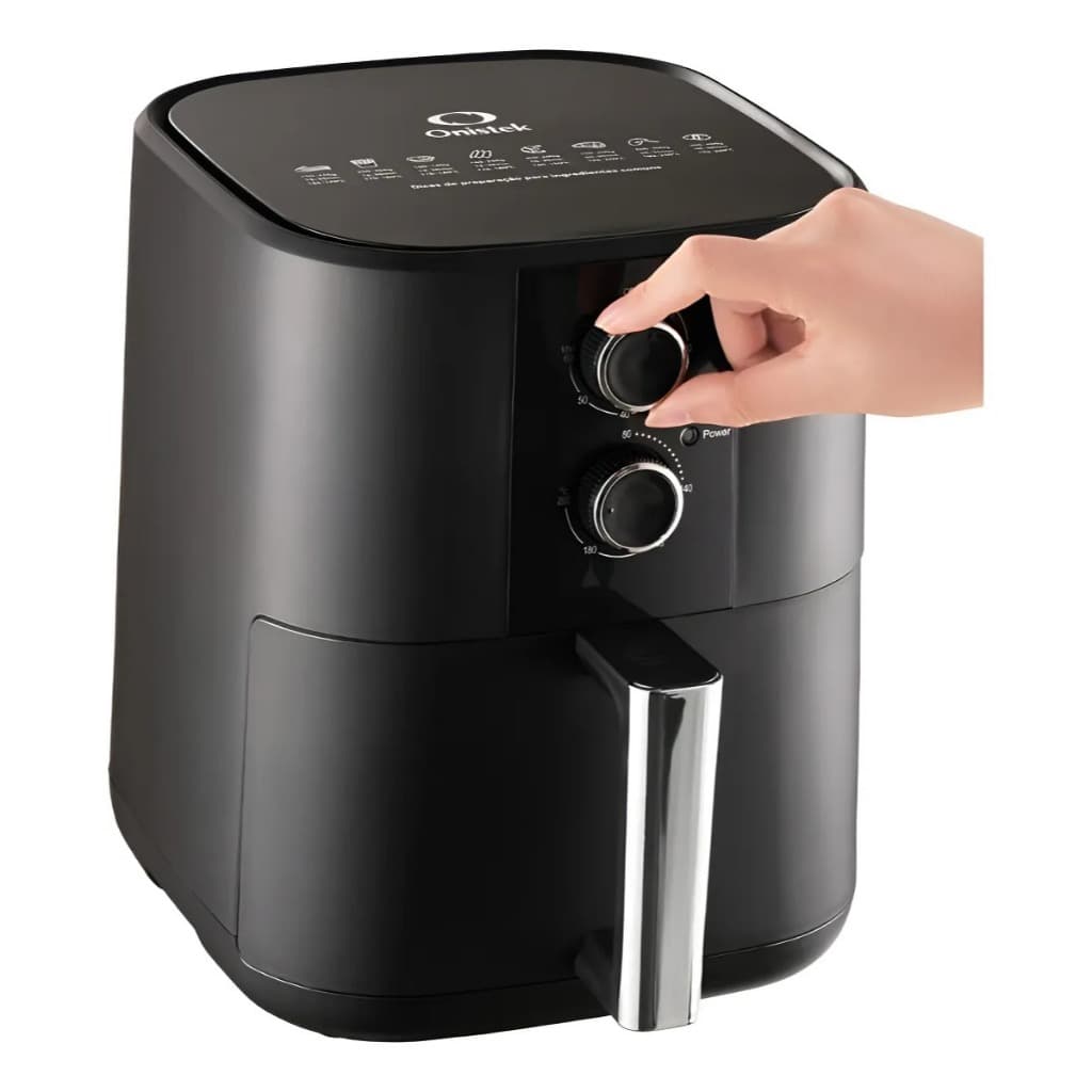 Fritadeira Elétrica Sem Óleo Air Fryer 3,7L Potência 1200W Antiaderente 220V Onistek ON-FT105