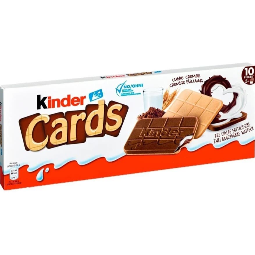 Ferrero Kinder Ferrero Kinder Cards Importado - Chocolate E Leite - 128 G - Unidade - 1 - 128 G