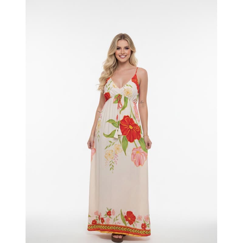Vestido Femenino, vestido de verão, vestido com estampa, vestido com estampa de flor