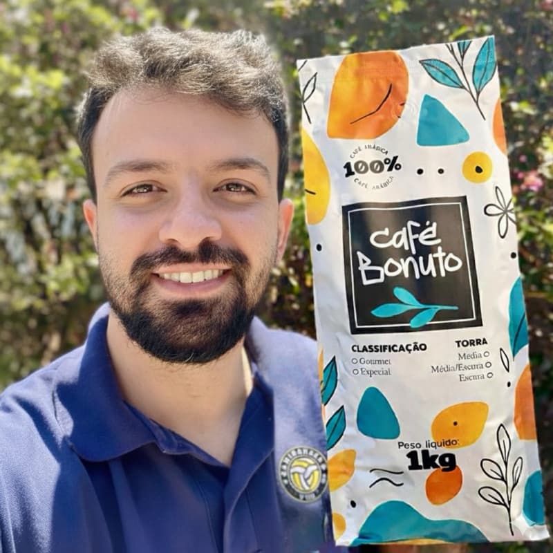 1 Kg Café 100% Arábica em Grãos Bonuto Torra Média