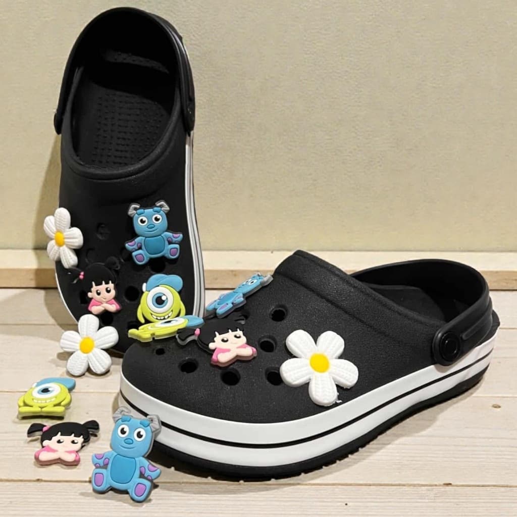 Sandalia Babuche Fachetado +4 Enfeites Adulto Infantil Moderno Confortavel