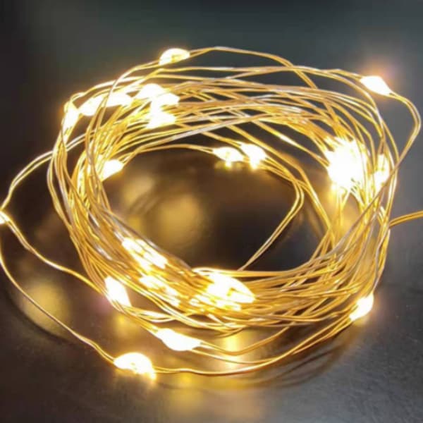 1/2/5 Pcs Colorido Fio Fada 2M Com Luzes Led Fada Para Decoração De Casa e Natal Festa