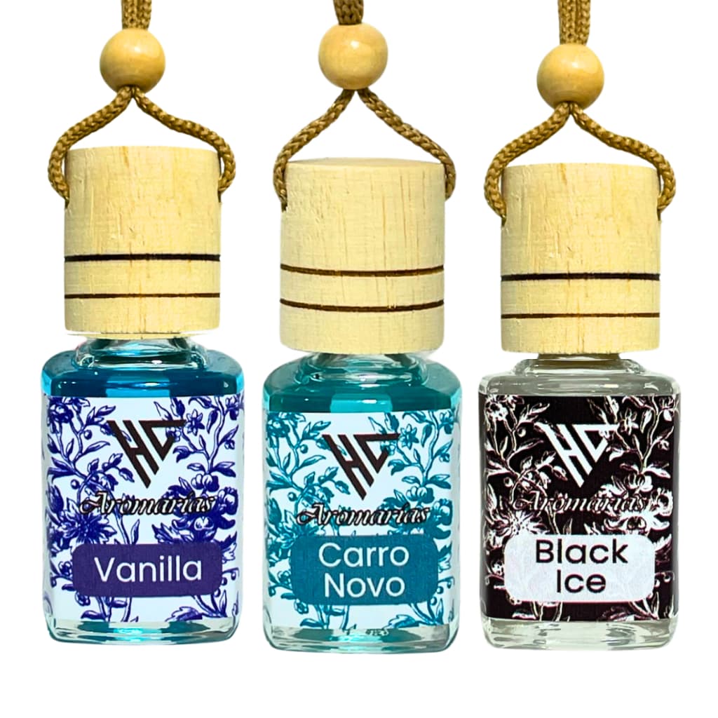 Kit 3 Unidades - Cheirinhos de Carro  Hominicar - Pingentes 10ml Aromatizante Veicular Automotivo