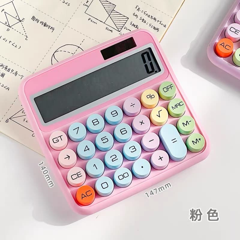 Calculadora Colorida Morandi De 12 Dígitos Teclado Mecânico De Ponto Grande Escola & Papelaria De Escritório