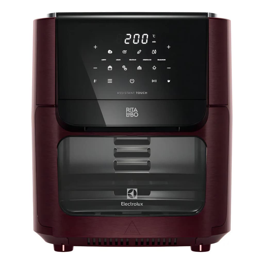 FRITADEIRA Air Fryer Forno 5 Em 1 Com 12,0l 1 Digital Fritadeira Elétrica Forno Electrolux Eaf86 Vinho 110v