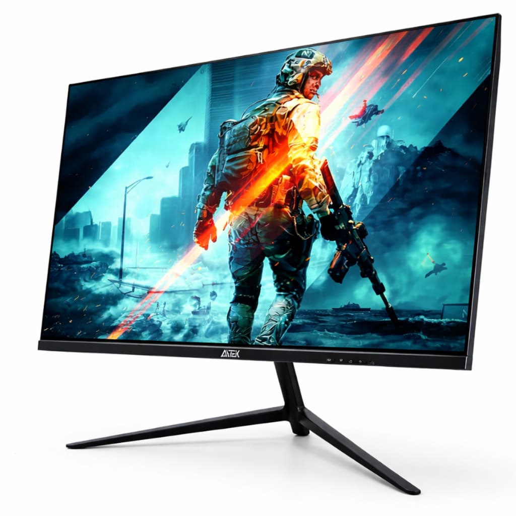 Monitor Gamer 23.8” Full HD LED 75Hz 3ms Bordas Ultrafinas HDMI VGA VESA Alta Performance