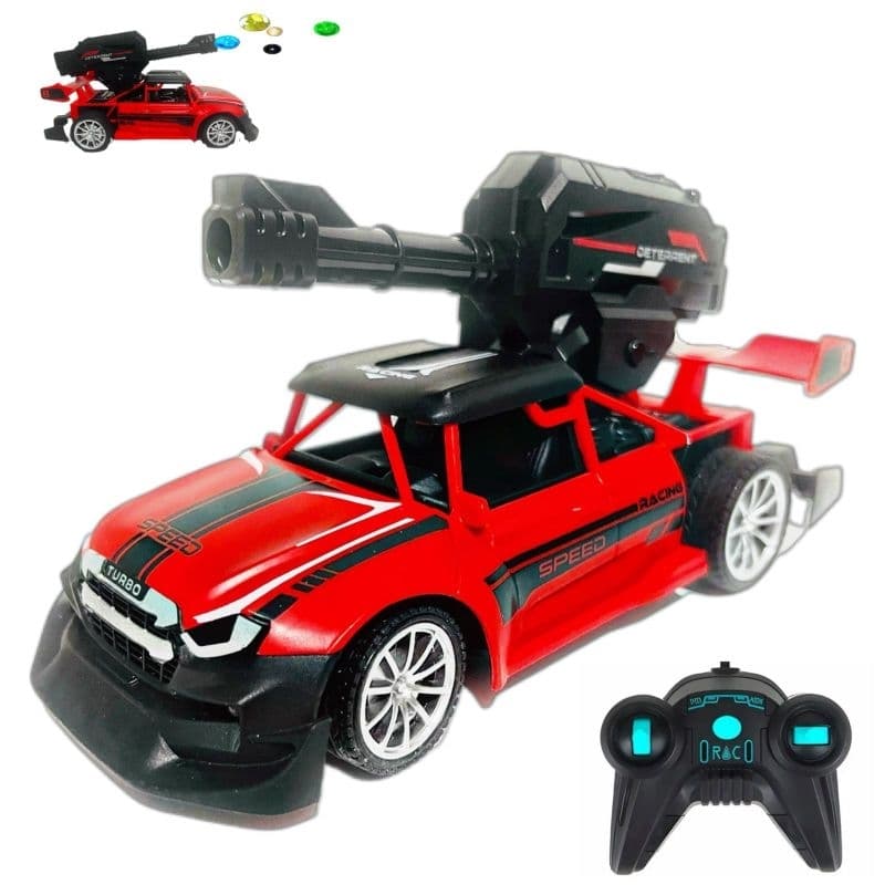 carrinho de controle remoto lança bolinha de gel super veloz