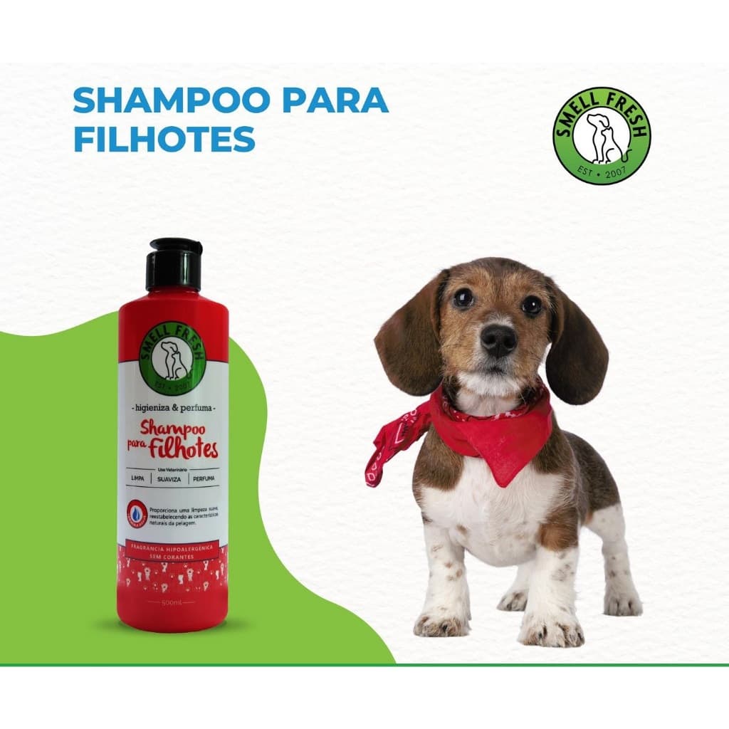 Shampoo Pet para Filhotes Smell Fresh 500ml (para cães e gatos)