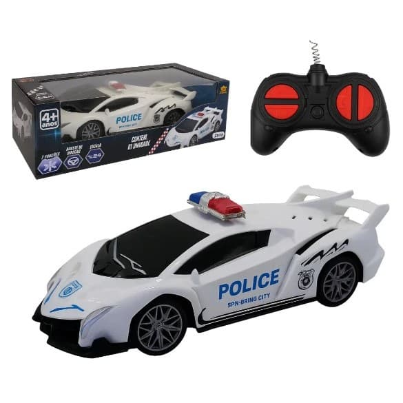 Carrinho de Controle Remoto / Carrinho de Polícia / Brinquedo Menino