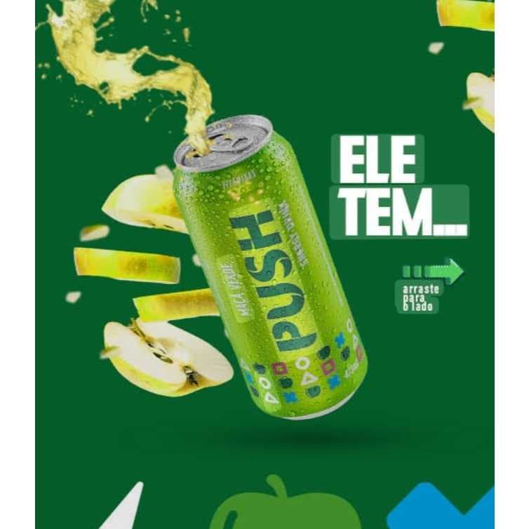 Energético Push Maça Verde 473ml