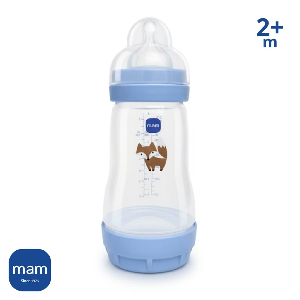 Mamadeira MAM 260ml (2+ Meses) Easy Start Bebê Menino Azul