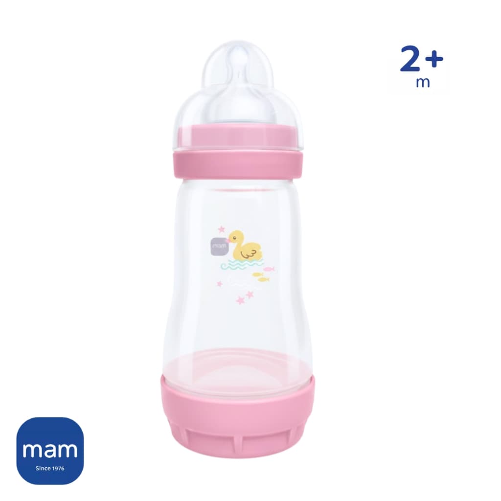 Mamadeira MAM Anticólica Easy Start 260ml (2+ Meses) Bebê Menina Infantil Bico Silicone