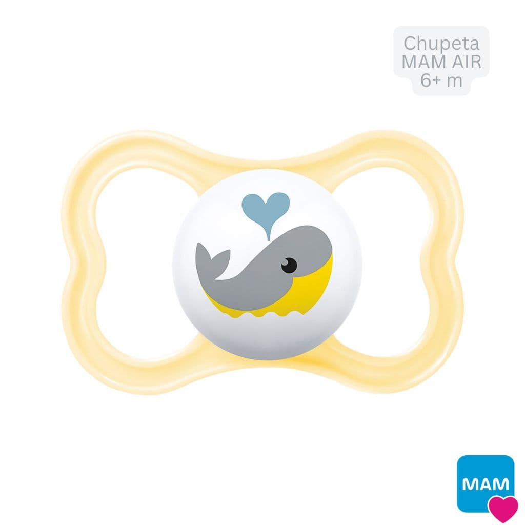 Chupeta MAM Air 6+ Meses Extraventilada Bico Silicone Caixa Esterilizadora Chupeta Bebê MAM