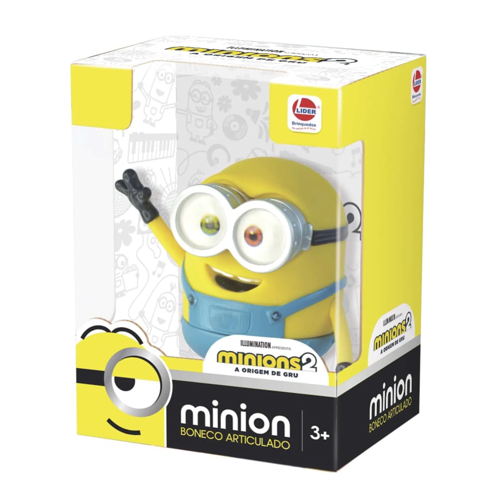 Minions 2 - Bonecos De Vinil Articulado - Líder Brinquedos