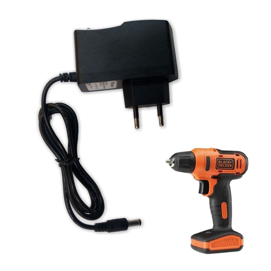Carregador Para Black Decke r LD12S Furadeira Parafusadeira Bivolt ( Fonte / Cabo De Força / Cabo De Energia) - R2720