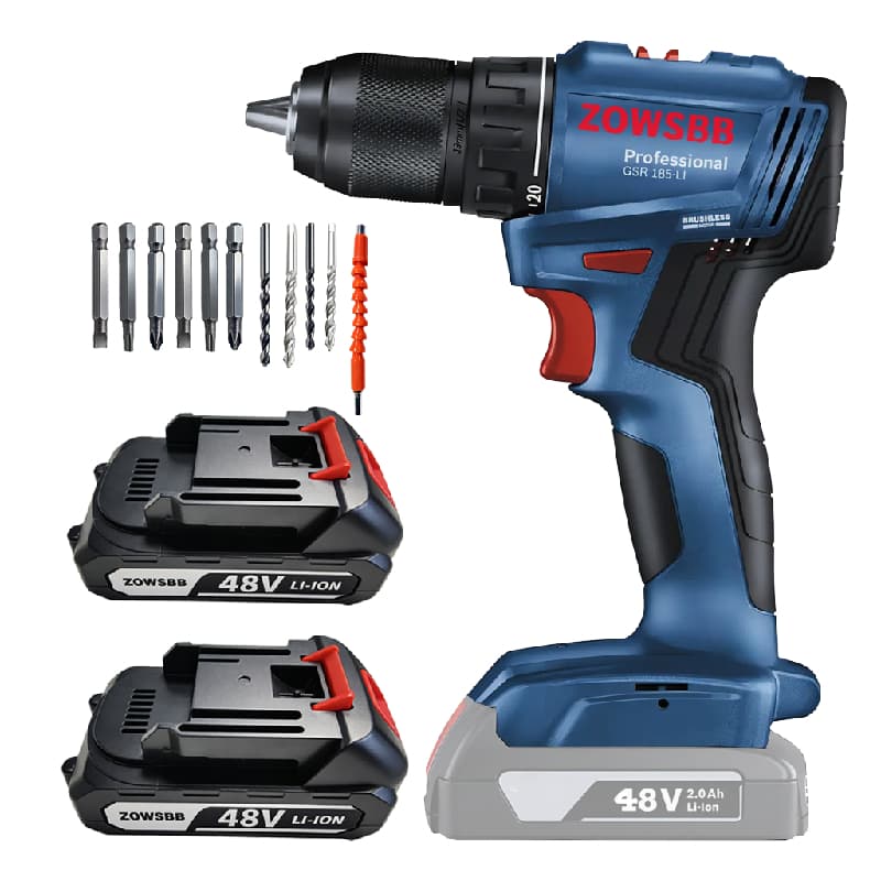 Furadeira Parafusadeira 48V 2 Baterias Profissional Furadeira elétrica Universal bosch