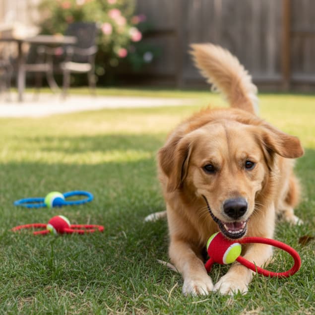 Brinquedo para Cachorro/ Brinquedo Pet / Brinquedo de corda com Bola Infinito  para Cachorro